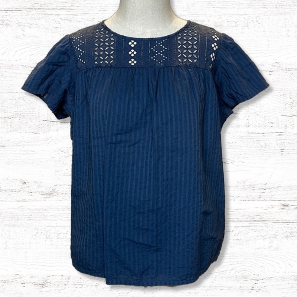 { Ella Moss } - Flutter Sleeve Blouse